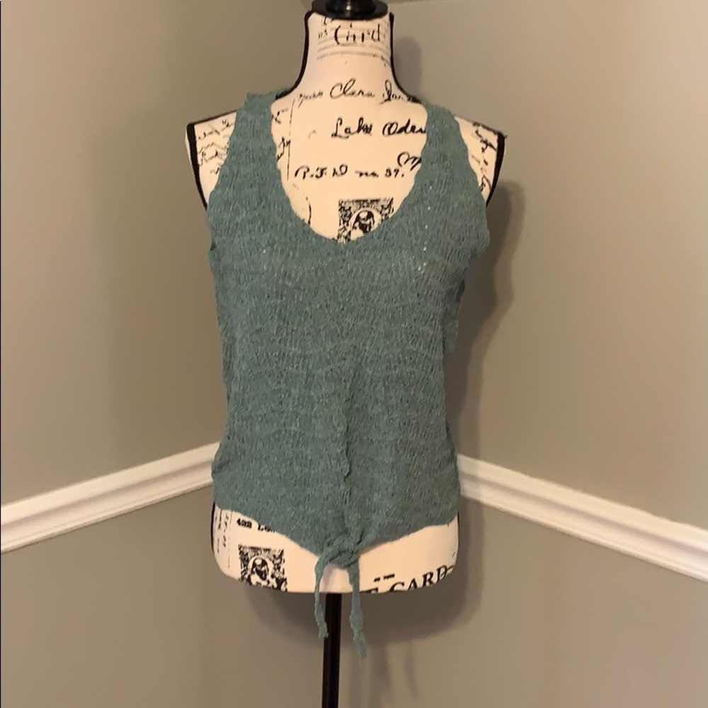 Blue sweater tank